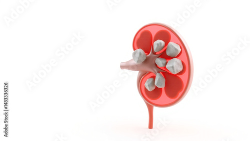 red blood cells isolated on white background