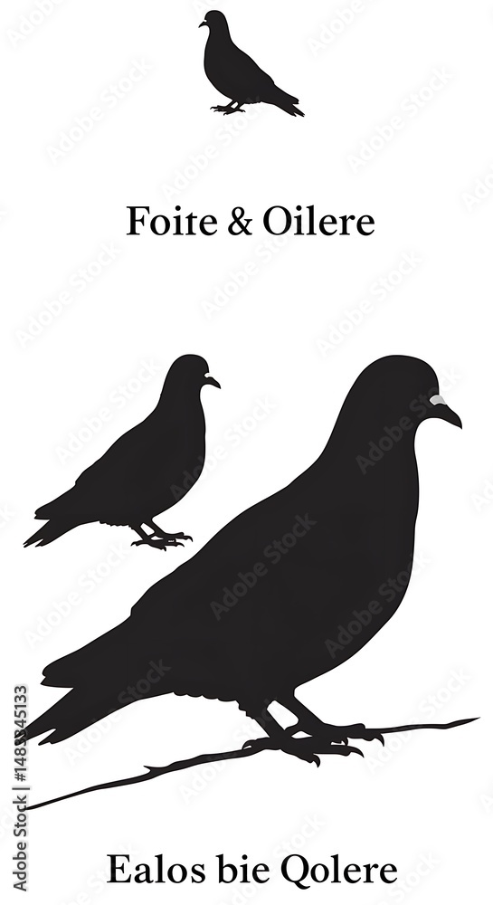 Obraz premium Silhouette Serenade AI Generated