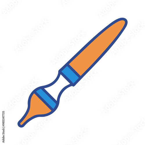 Paintbrush Icon Representing Painting or Artistic Creation