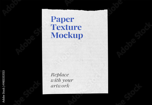 Paper Mockup Texture Letterhead Template Branding Identity Blank Poster Flyer Piece Torn Ripped