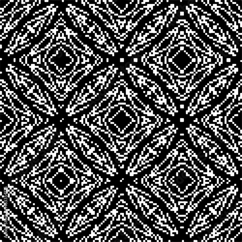 Abstract texture for fabric print, card, table cloth, furniture, banner, cover, invitation, decoration,weaving, plaid,wrapping,knitting. Repeating pattern.Black and 
white color.