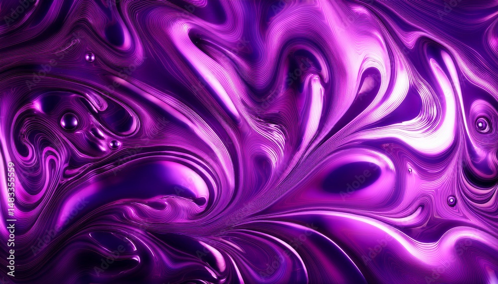 Obraz premium vibrant neon purple liquid background
