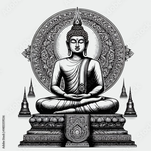 buddha statue in the temple