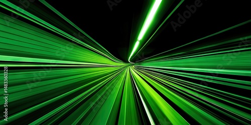 photo of green speed lines