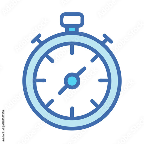 Stopwatch Icon Representing Time Tracking and Precise Measurement in Activities
