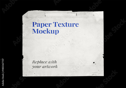 Paper Mockup Texture Letterhead Template Branding Identity Blank Poster Flyer Piece Torn Ripped