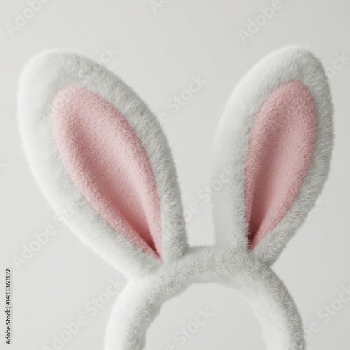 Bunny ears headband costume accessory isolated background