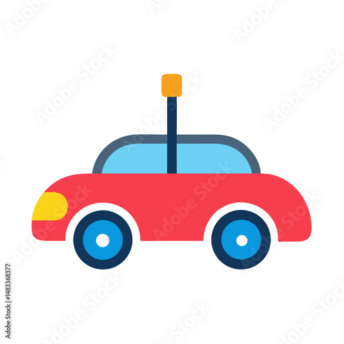 Children’s Vehicle Toy Icon Representing Playful Transportation for Kids

