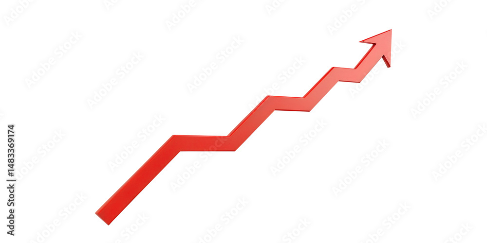 red zig-zag arrow graph red zig-zag arrow graph