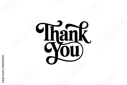 Thank you typography