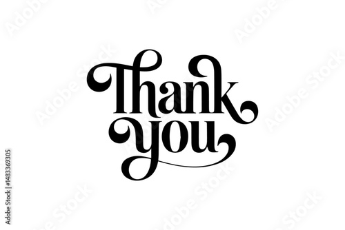 Thank you typography