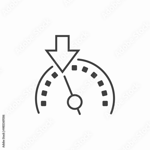 cruise control active icon sign vector