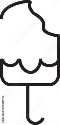 Vector illustration of ice cream
