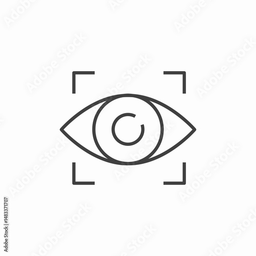 driver attention monitor icon sign vector