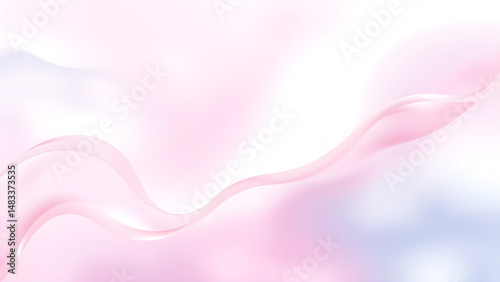 Abstract Pink and White Waves