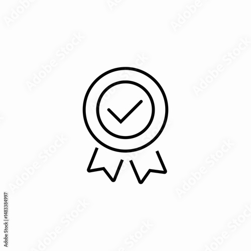 quality icon with checkmark icon sign vector