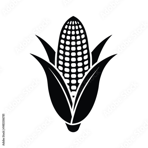 Black Corn Icon Agriculture, Maize, Harvest, Farming, Food
