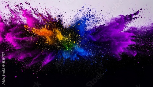 abstract colorful background with splashes