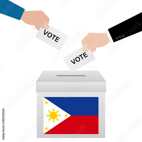 Election in the Philippines. Election Concept. Vector Illustration.