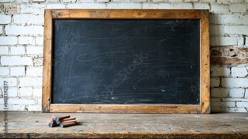 Vintage school chalkboard