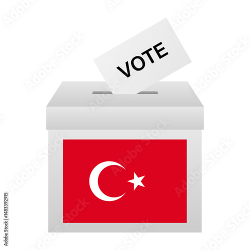 Election in the Turkey. Election Concept. Vector Illustration.