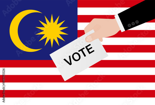 Election in Malaysia. Election Concept. Vector Illustration.