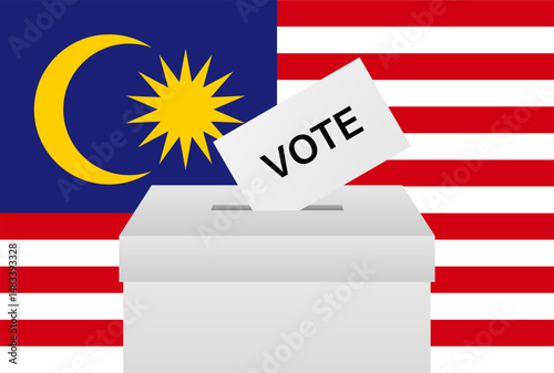 Election in Malaysia. Election Concept. Vector Illustration.