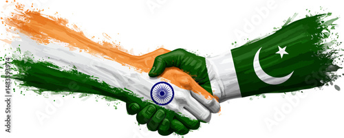 India and Pakistan A Handshake of Peace and Unity