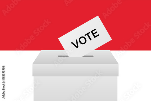 Election in Indonesia. Election Concept. Vector Illustration.