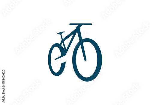 modern bicycle illustration vector logo
