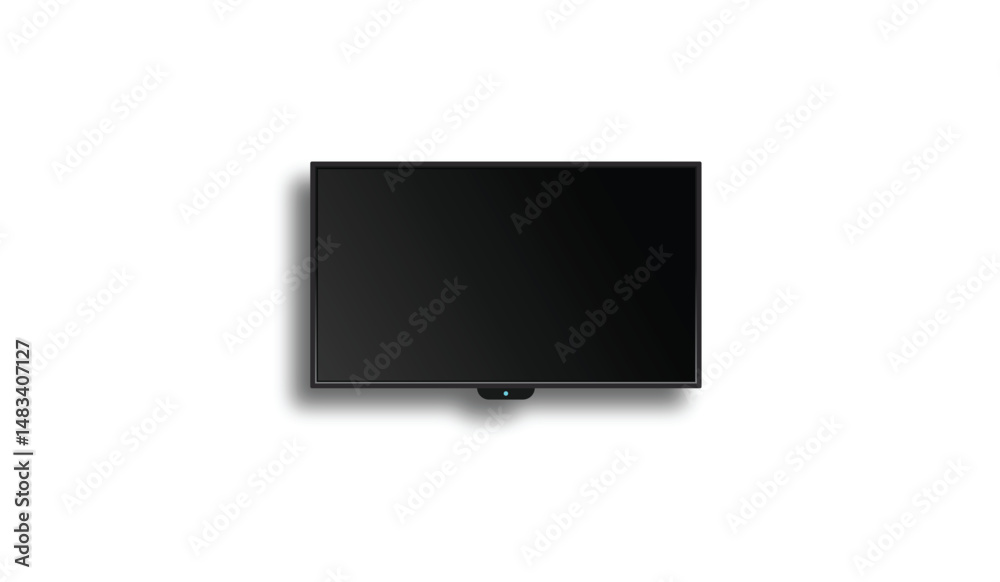 Realistic TV screen. Modern stylish lcd panel, led type. Large computer monitor display mockup. Realistic TV screen. Modern stylish lcd panel, led type. Large computer monitor display mockup.