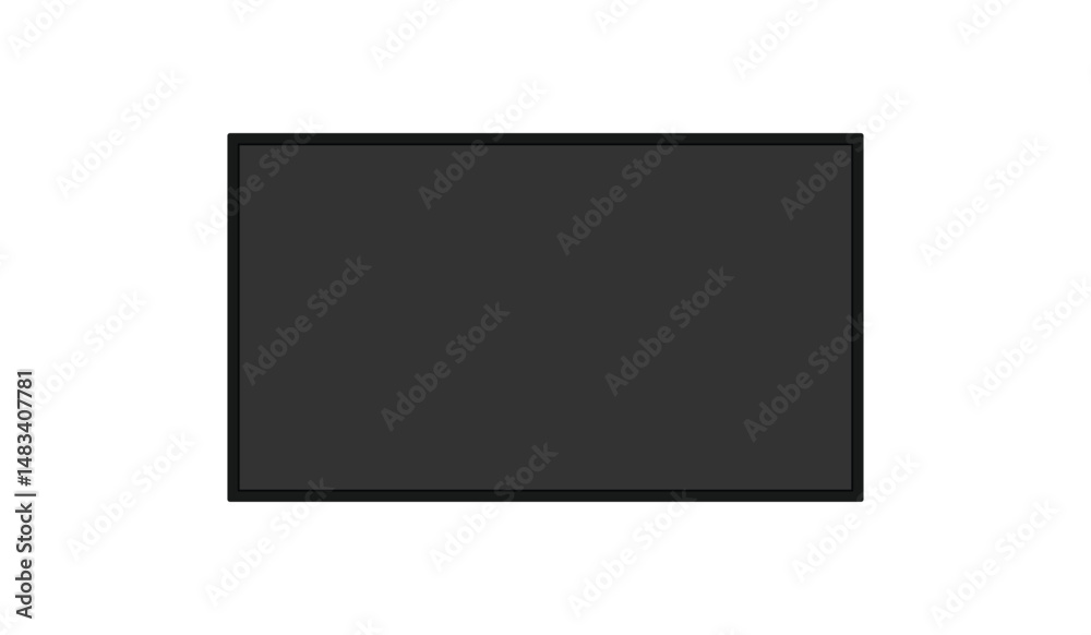 Realistic TV screen. Modern stylish lcd panel, led type. Large computer monitor display mockup. Realistic TV screen. Modern stylish lcd panel, led type. Large computer monitor display mockup.