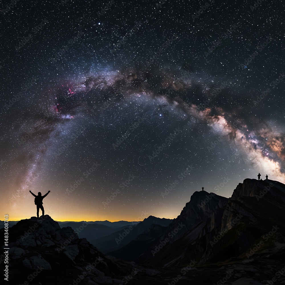 Fototapeta premium Celestial Embrace AI Generated