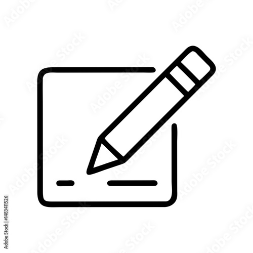 Pencil Edit Tool Icon – Writing and Editing Symbol