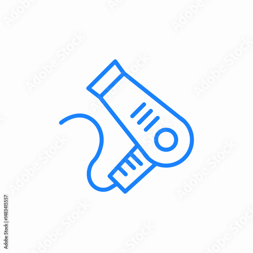 hair dryer icon sign vector