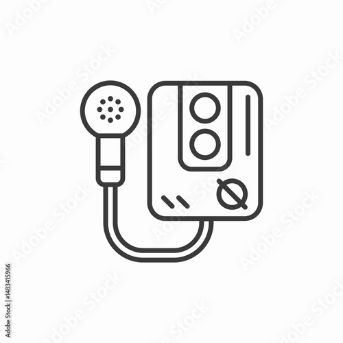hairdryer blower tool icon sign vector