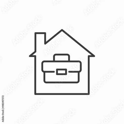 home work office icon sign vector