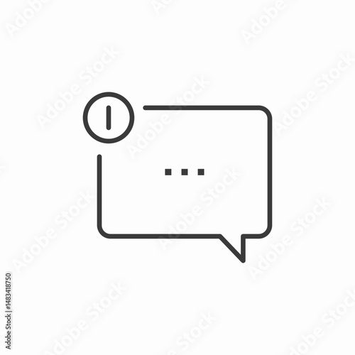 information message alert icon sign vector
