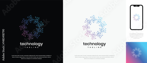 Nature tree logo design. Nature tree logo template in hexagon shape. Nature logo symbol icon