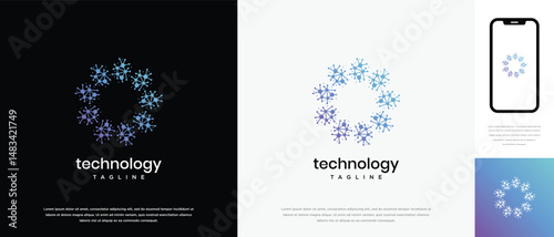 Nature tree logo design. Nature tree logo template in hexagon shape. Nature logo symbol icon