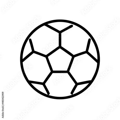 Soccer Ball Icon Representing Sports, Recreation, and Athletic Activity