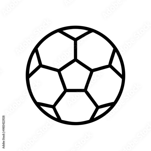 Soccer Ball Icon Representing Sports, Recreation, and Athletic Activity