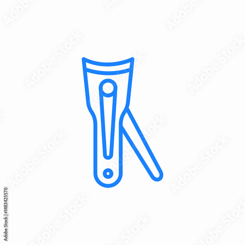 nail clippers icon sign vector
