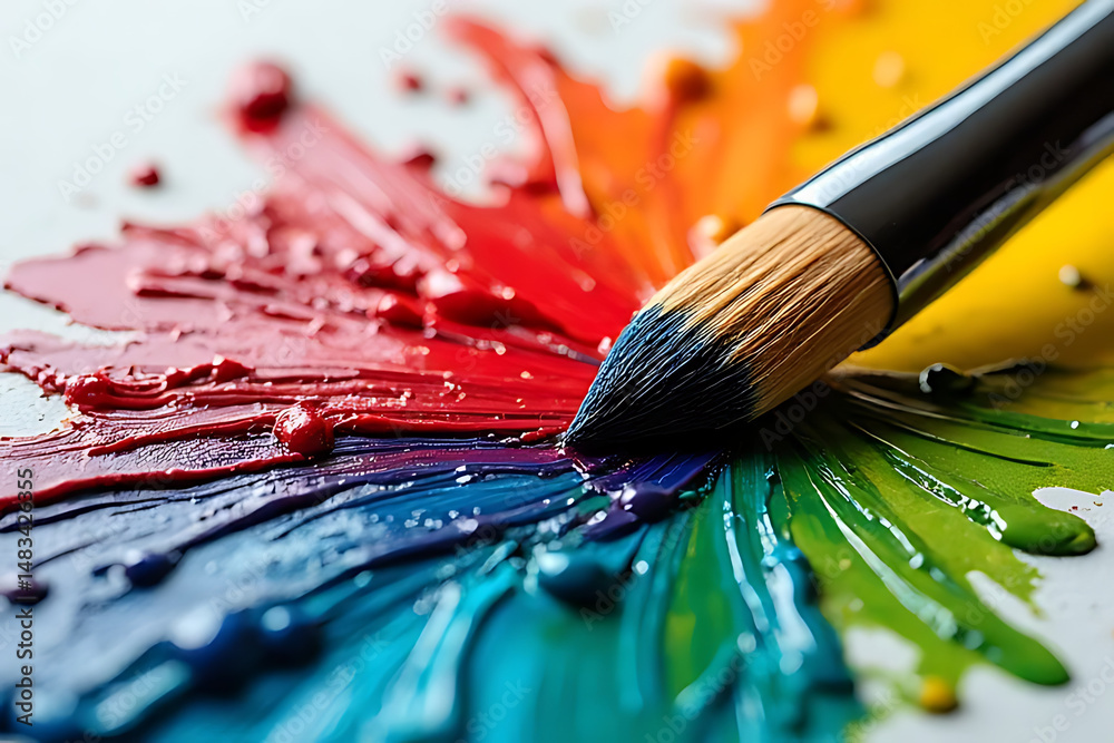 Obraz premium brush and paint