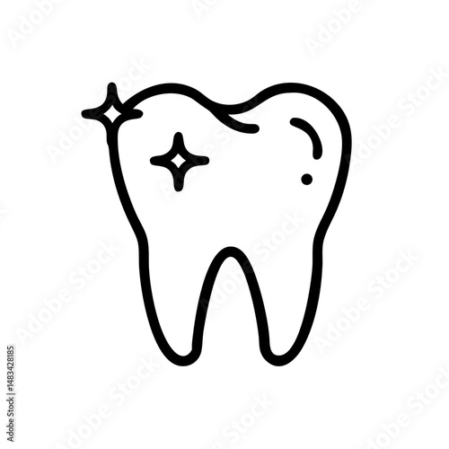 Tooth Icon Representing Dental Health, Oral Hygiene, and Professional Dentistry Care