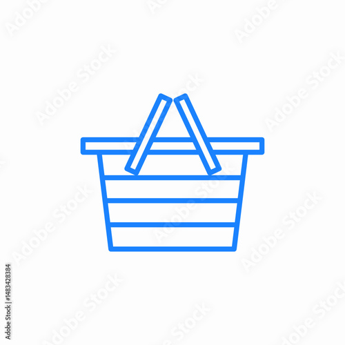 picnic basket icon sign vector