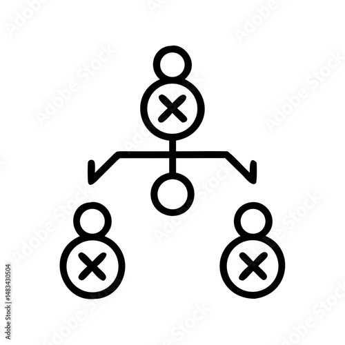 User Connection with Decision Icons Representing Interactive Choice, Social Input, and Network-Based Decision Making