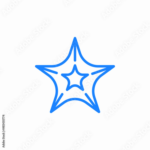 sea star icon sign vector