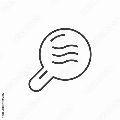 search wave lines icon sign vector