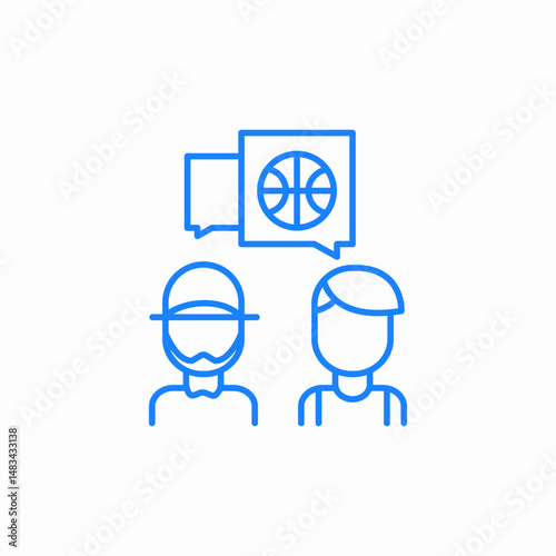 sport discussion icon sign vector